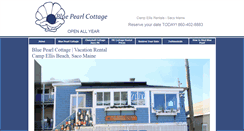 Desktop Screenshot of bluepearlcottage.com